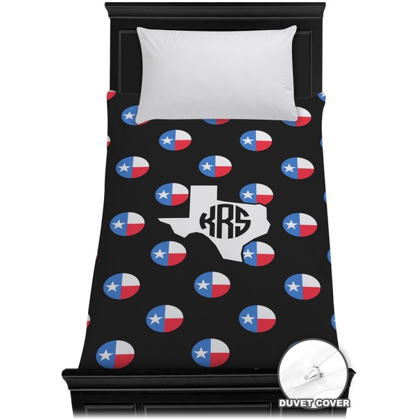 Custom Texas Polka Dots Duvet Cover - Twin (Personalized)