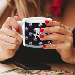 Texas Polka Dots Double Shot Espresso Cup - Single (Personalized)