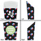 Texas Polka Dots French Fry Favor Box - Front & Back View