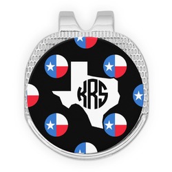 Texas Polka Dots Golf Ball Marker - Hat Clip - Silver