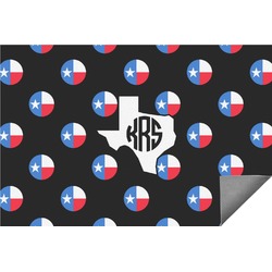 Texas Polka Dots Indoor / Outdoor Rug - 6'x8' w/ Monogram