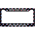 Texas Polka Dots License Plate Frame - Style B (Personalized)