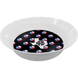 Texas Polka Dots Melamine Bowl (Personalized)