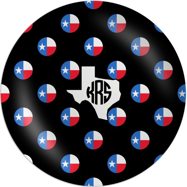 Custom Texas Polka Dots Melamine Plate (Personalized)