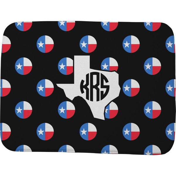 Custom Texas Polka Dots Memory Foam Bath Mat - 48"x36" (Personalized)