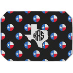 Texas Polka Dots Dining Table Mat - Octagon (Single-Sided) w/ Monogram