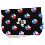 Texas Polka Dots Burp Cloth - Fleece w/ Monogram