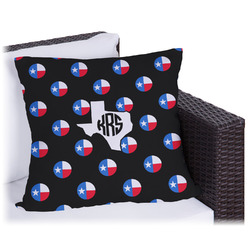 Texas Polka Dots Outdoor Pillow - 16" (Personalized)