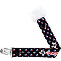 Texas Polka Dots Pacifier Clip (Personalized)