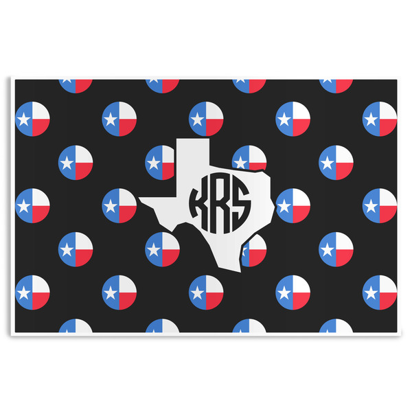 Custom Texas Polka Dots Disposable Paper Placemats (Personalized)