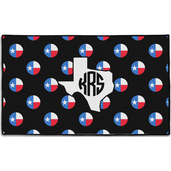 Custom Texas Polka Dots Door Mat - 60"x36" (Personalized)