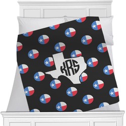 Texas Polka Dots Minky Blanket - Toddler / Throw - 60"x50" - Double Sided (Personalized)