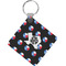 Texas Polka Dots Personalized Diamond Key Chain