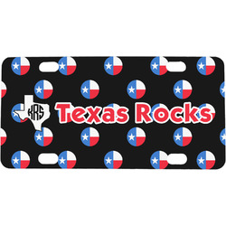 Texas Polka Dots Mini / Bicycle License Plate (4 Holes) (Personalized)