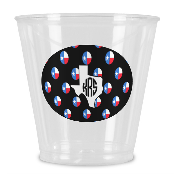 Custom Texas Polka Dots Plastic Shot Glass (Personalized)