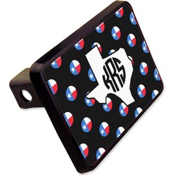 Texas Polka Dots Rectangular Trailer Hitch Cover - 2" (Personalized)