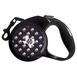 Texas Polka Dots Retractable Dog Leash - Large (Personalized)