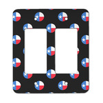 Texas Polka Dots Rocker Style Light Switch Cover - Two Switch