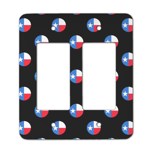 Custom Texas Polka Dots Rocker Style Light Switch Cover - Two Switch