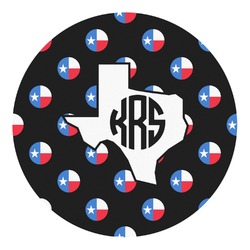 Texas Polka Dots Round Decal - Small (Personalized)