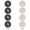 Texas Polka Dots Round Linen Placemats - APPROVAL Set of 4 (single sided)