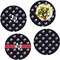 Texas Polka Dots Set of Lunch / Dinner Plates