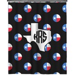 Texas Polka Dots Extra Long Shower Curtain - 70"x84" (Personalized)