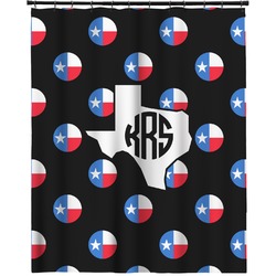 Texas Polka Dots Extra Long Shower Curtain - 70"x84" (Personalized)