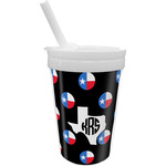 Texas Polka Dots Sippy Cup with Straw (Personalized)