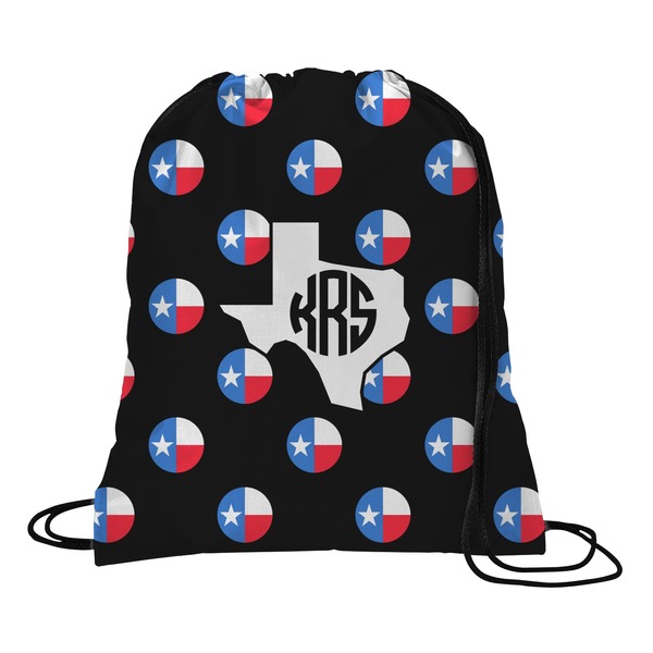 Custom Texas Polka Dots Drawstring Backpack (Personalized)