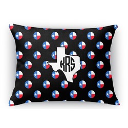 Texas Polka Dots Rectangular Throw Pillow Case - 12"x18" (Personalized)