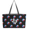 Texas Polka Dots Tote w/Black Handles - Front View