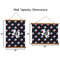 Texas Polka Dots Wall Hanging Tapestries - Parent/Sizing