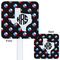 Texas Polka Dots White Plastic Stir Stick - Double Sided - Approval