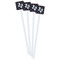 Texas Polka Dots White Plastic Stir Stick - Double Sided - Square - Front