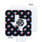 Texas Polka Dots White Plastic Stir Stick - Single Sided - Square - Approval