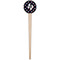 Texas Polka Dots Wooden 4" Food Pick - Round - Single Pick