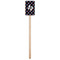 Texas Polka Dots Wooden 6.25" Stir Stick - Rectangular - Single Stick