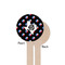 Texas Polka Dots Wooden 7.5" Stir Stick - Round - Single Sided - Front & Back