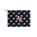 Texas Polka Dots Zipper Pouch - Small - 8.5"x6" (Personalized)