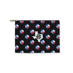 Texas Polka Dots Zipper Pouch - Small - 8.5"x6" (Personalized)