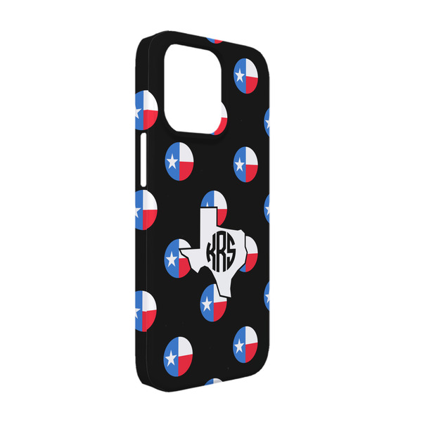 Custom Texas Polka Dots iPhone Case - Plastic - iPhone 13 Pro (Personalized)