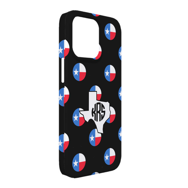 Custom Texas Polka Dots iPhone Case - Plastic - iPhone 13 Pro Max (Personalized)