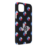 Texas Polka Dots iPhone Case - Plastic - iPhone 14 Pro Max (Personalized)