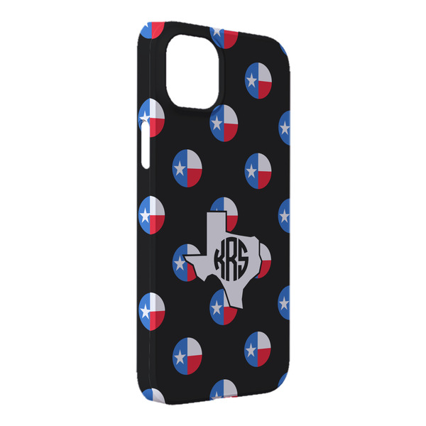 Custom Texas Polka Dots iPhone Case - Plastic - iPhone 14 Pro Max (Personalized)