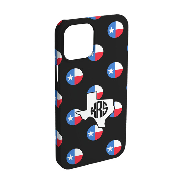 Custom Texas Polka Dots iPhone Case - Plastic - iPhone 15 (Personalized)