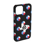 Texas Polka Dots iPhone Case - Plastic - iPhone 15 Pro (Personalized)