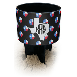 Texas Polka Dots Black Beach Spiker Drink Holder (Personalized)