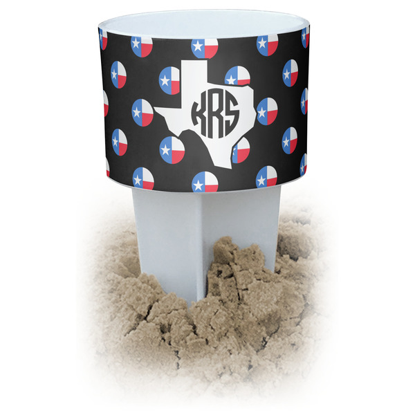 Custom Texas Polka Dots Beach Spiker Drink Holder (Personalized)