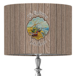 Lake House 16" Drum Lamp Shade - Fabric (Personalized)